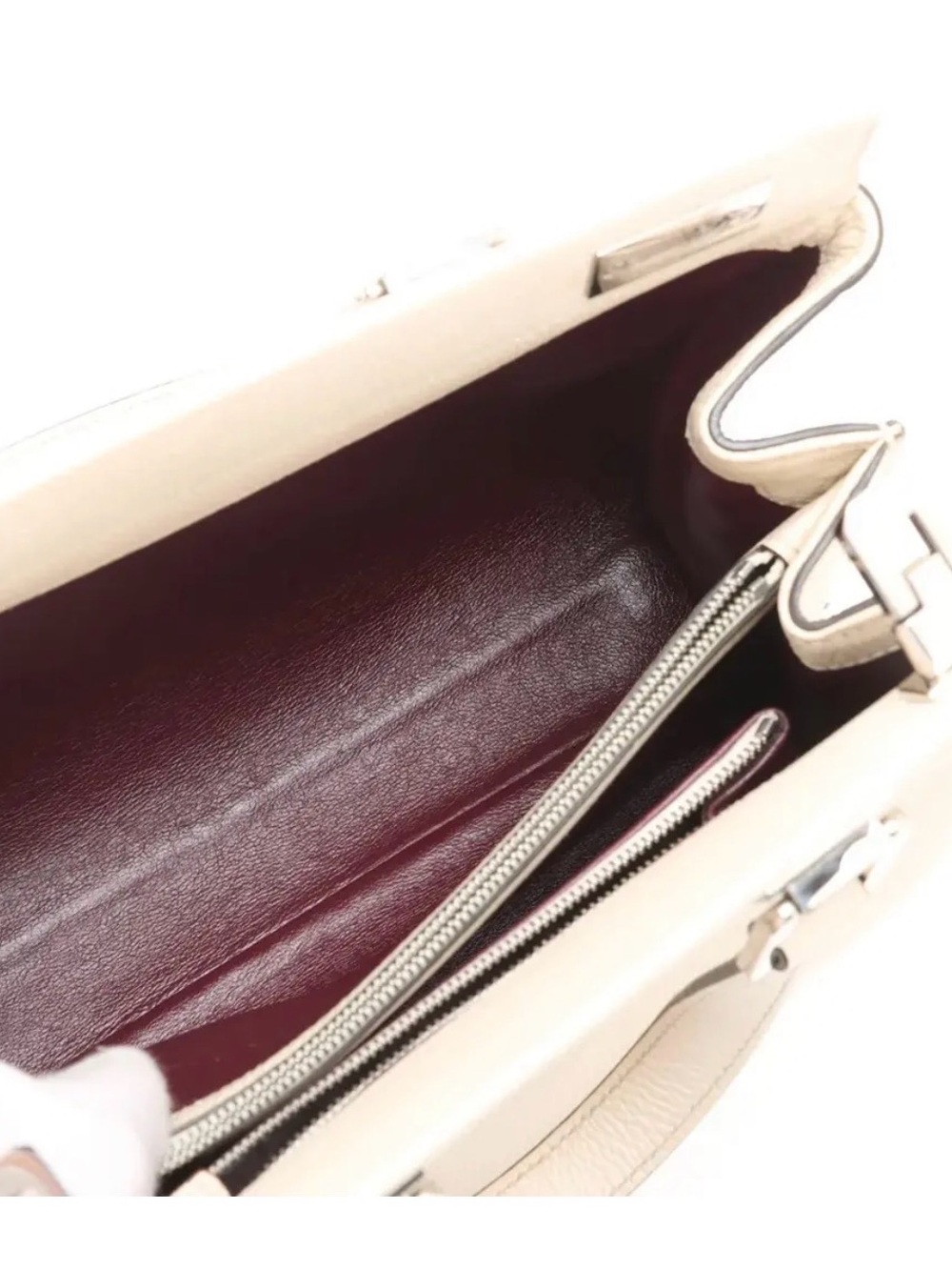 Gucci Zumi Cream Leather bag with Gold-Tone Horsebit - Picture 8 of 15